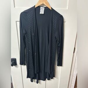 Vocal Black bling sparkle long sleeve Cardigan Small